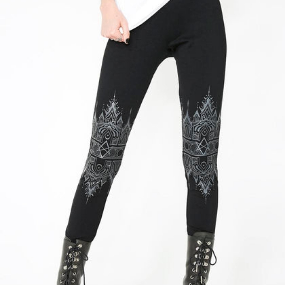 Killstar Dutchess black Leggings Plus XXL